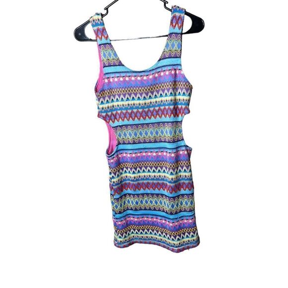 Mags & Pye Embroidered Knit Cut Out Body Con Dress M - Picture 7 of 7